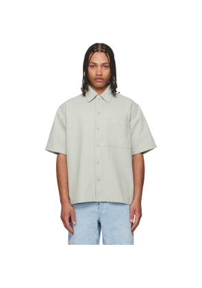 BOSS Blue Broken Twill Denim Shirt