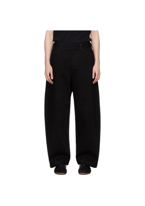 LEMAIRE Black Maxi Workwear Jeans