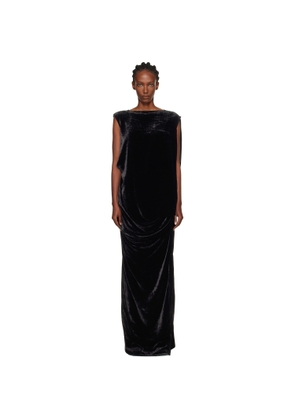 Rick Owens Black Concordians Nouveau Maxi Dress