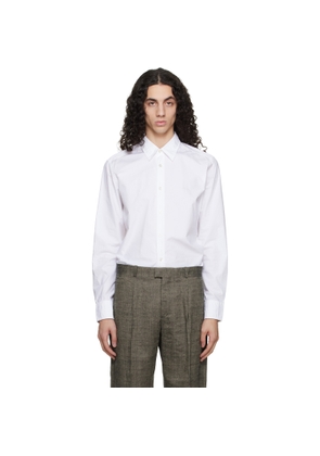 BOSS White Regular-Fit Cotton Poplin Shirt