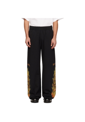 We11done Black Fire Sweatpants