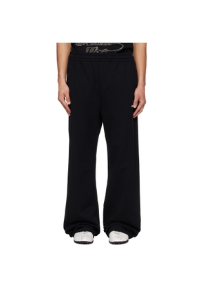 We11done Black 'WE11DONE' Sweatpants