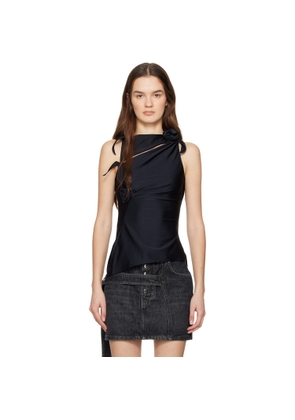 Coperni Black Flower Top