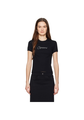 Coperni Black Baby Crystal T-shirt