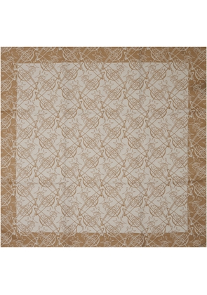 Vivienne Westwood Beige Graffiti Orb Scarf