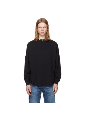 Palm Angels Black Classic Logo Long-Sleeved Over T-shirt