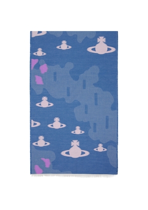 Vivienne Westwood Blue Trial Scarf