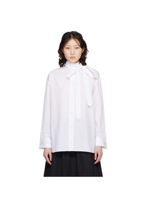 Kenzo White Kenzo Paris Oversized Bow Shirt