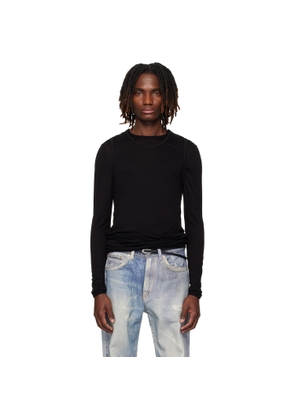 CARRER Black Doria Double Layer T-shirt Set