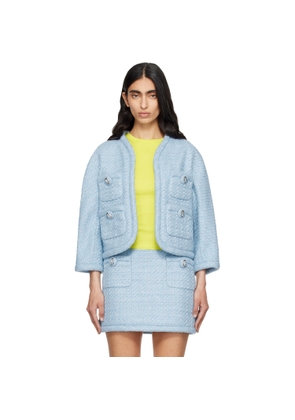 Marc Jacobs Blue 'Pop J Marc' Tweed Jacket