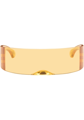 MM6 Maison Margiela SSENSE Exclusive Yellow Shield Sunglasses