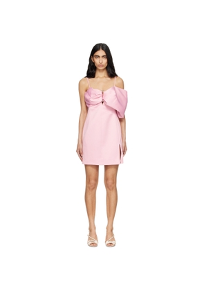 Marc Jacobs Pink Satin 'Pop J Marc' Bow Minidress