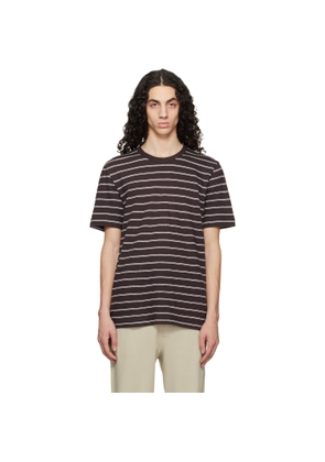 BOSS Brown Cotton-Linen Regular Fit T-shirt