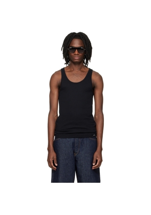 TOM FORD Black Cotton Modal Rib Tank Top