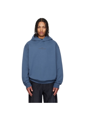 Maison Margiela Navy Reversed Logo Hoodie
