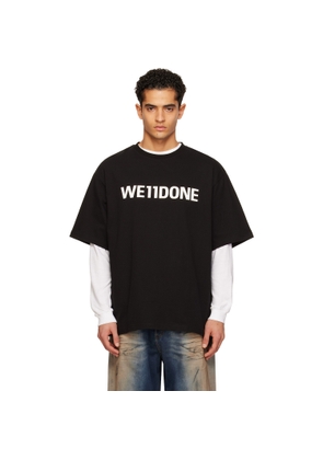 We11done Black 'WE11DONE' T-shirt