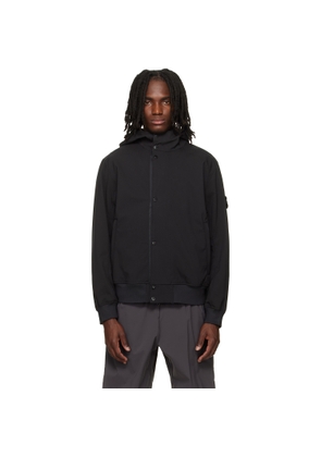 Stone Island Black 4100118 Light Soft Shell-R E.Dye Technology Jacket