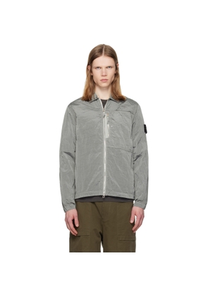 Stone Island Gray 1200038 Nylon Metal ECONYL Overshirt