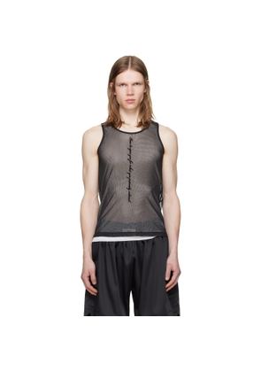GmbH Black Mesh Tank Top