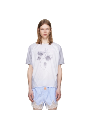 GmbH White & Gray Nettles Football Jersey T-shirt