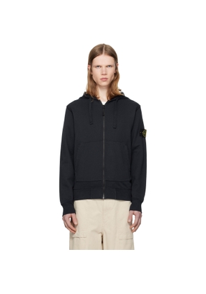 Stone Island Navy 6100061 Organic Cotton Fleece Hoodie