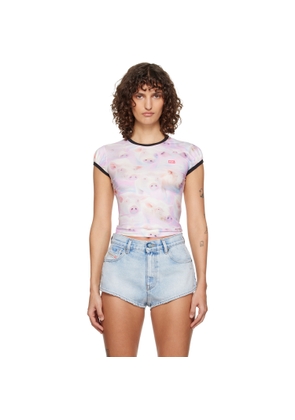 Diesel Pink & Off-White T-Unkyp T-shirt