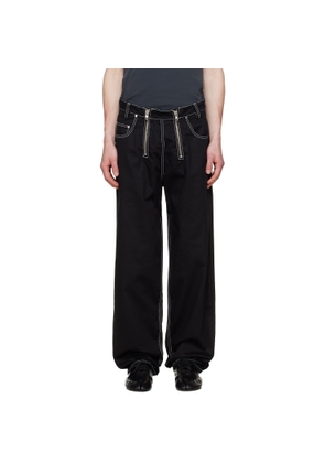 GmbH Black Cyrus Double Fly Trousers