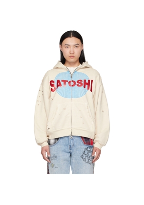 Satoshi Nakamoto Off-White Motoslug Zip Hoodie