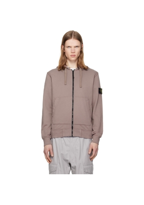 Stone Island Purple 6100061 Organic Cotton Fleece Hoodie