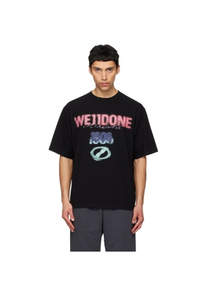 We11done Black Spray '1506' T-shirt