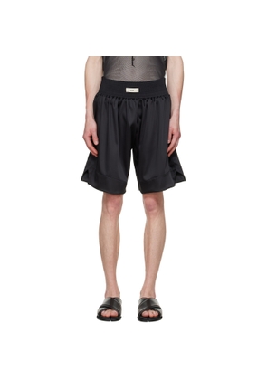 GmbH Black Nusret Satin Boxing Shorts