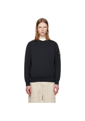 Stone Island Navy 6100060 Organic Cotton Fleece Sweatshirt
