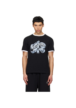 We11done Black Vintage Logo Ringer T-shirt