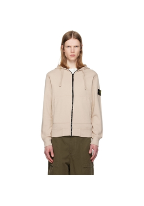 Stone Island Beige 6100061 Organic Cotton Fleece Hoodie