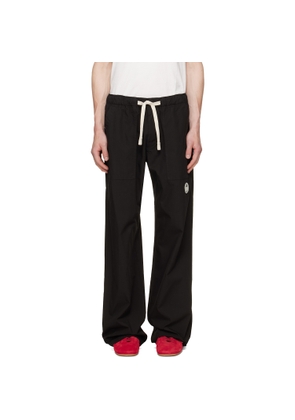 Palm Angels Black Tree Logo Loose Trousers