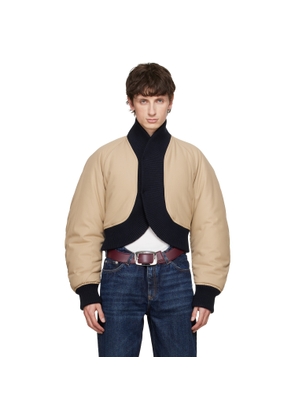 Jean Paul Gaultier Beige 'The Bomber' Jacket