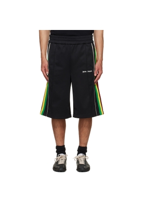 Palm Angels Black Classic Logo Vintage Track Shorts