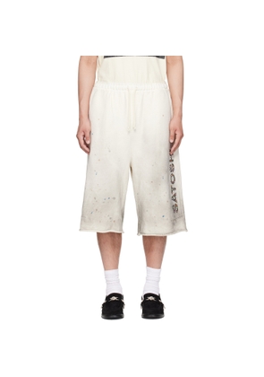 Satoshi Nakamoto Off-White Drifter Sweat Shorts