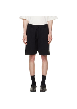Palm Angels Black Tree Logo Sweat Shorts