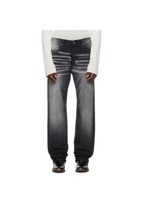 424 Black & Gray Collection Loose Fivepocket Trousers
