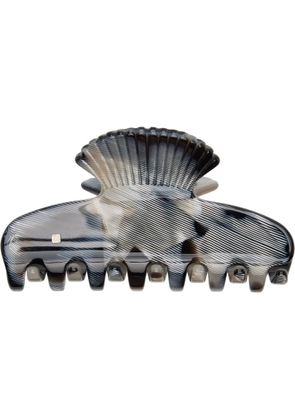 Sophie Buhai Black Small Fan Shell Claw Hair Clip