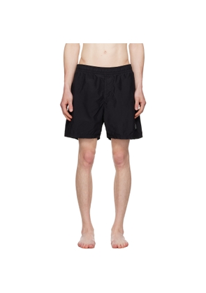 Stone Island Black B100B09 Brushed Nylon Swim Shorts