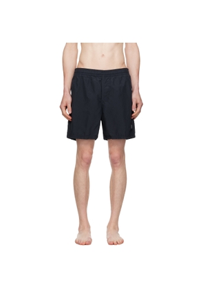 Stone Island Navy B100B09 Brushed Nylon Swim Shorts