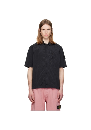 Stone Island Black 1200028 Nylon Metal ECONYL Shirt