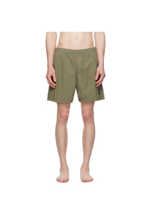 Stone Island Khaki B100B09 Brushed Nylon Swim Shorts