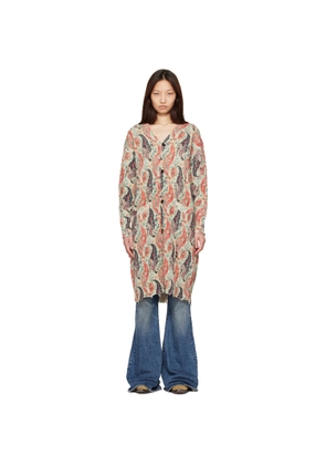 R13 Multicolor Printed Long Cardigan