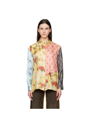 GANNI Multicolor Multi Printed Silk Shirt