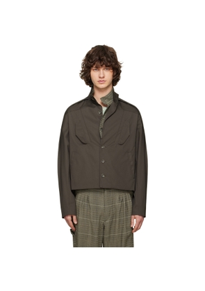 Kiko Kostadinov Brown Egreta Jacket