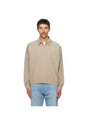 Citizens of Humanity Taupe Rugby Polo