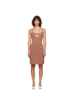 MM6 Maison Margiela Tan Cotton Minidress